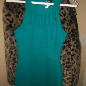 Trixxi Teal Bandage Dress